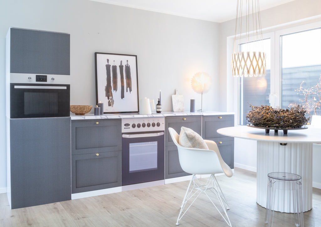 Kitchen Module “LEEVI” – Anthracite | Home Staging Cabinet