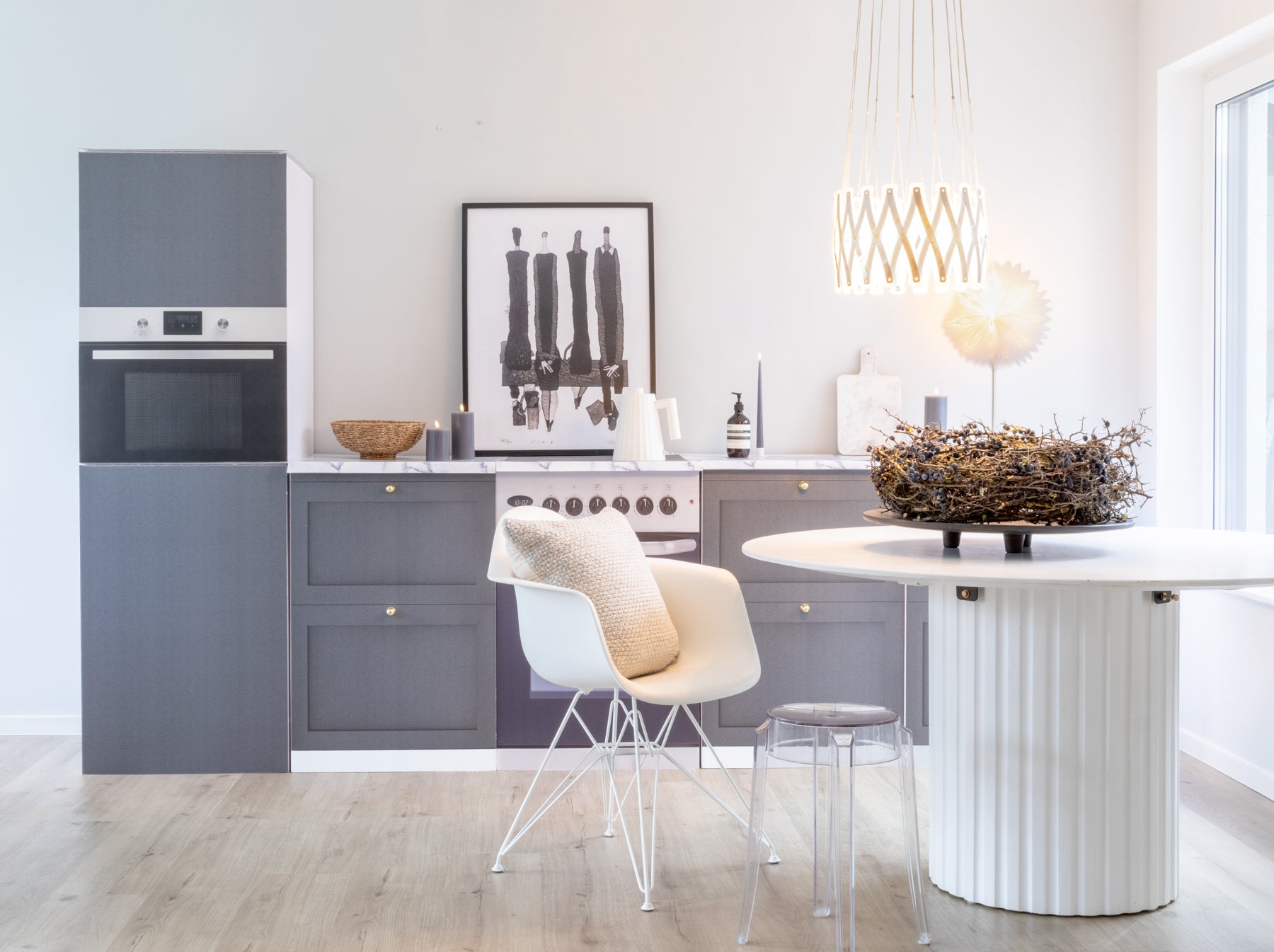 Kitchen Module “LEEVI” – Anthracite | Home Staging Cabinet