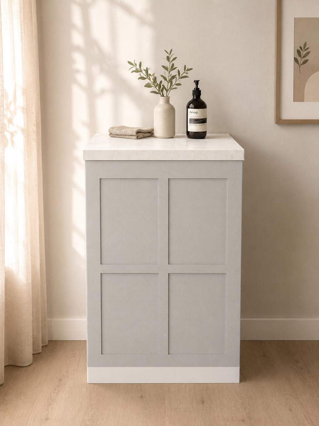 Light Grey Kitchen Module “AGDA” for Home Staging