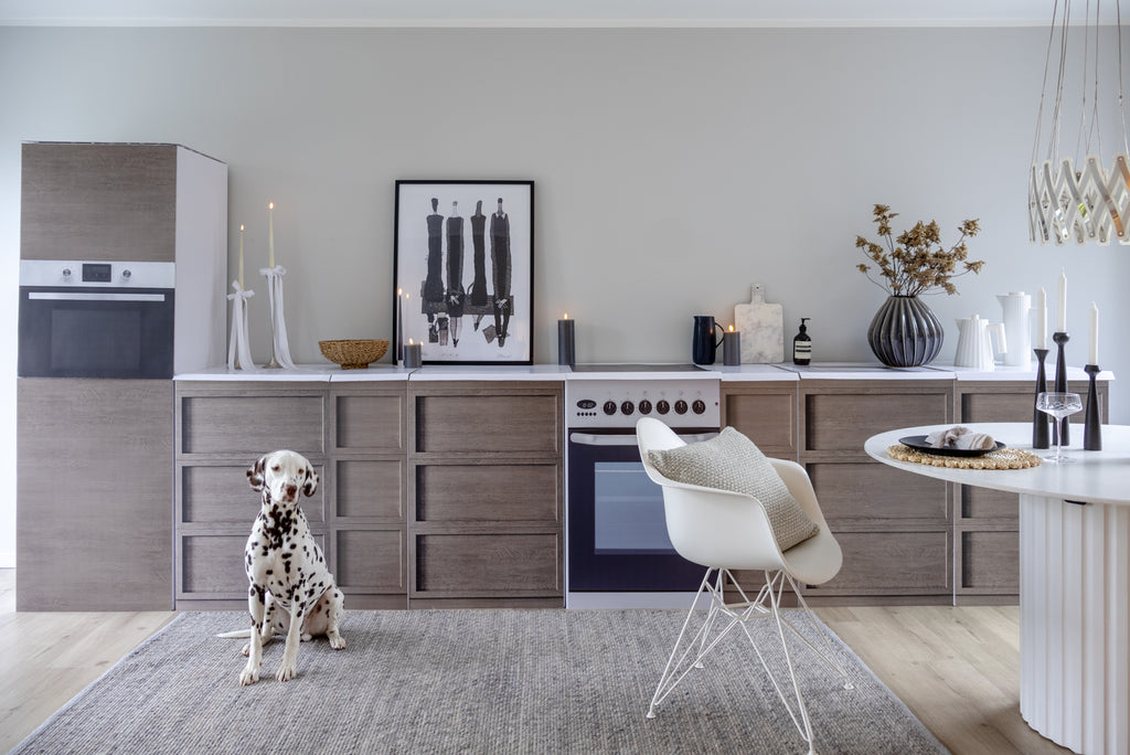 Cuisine en carton Home Staging XXL effet bois pour le Home Staging